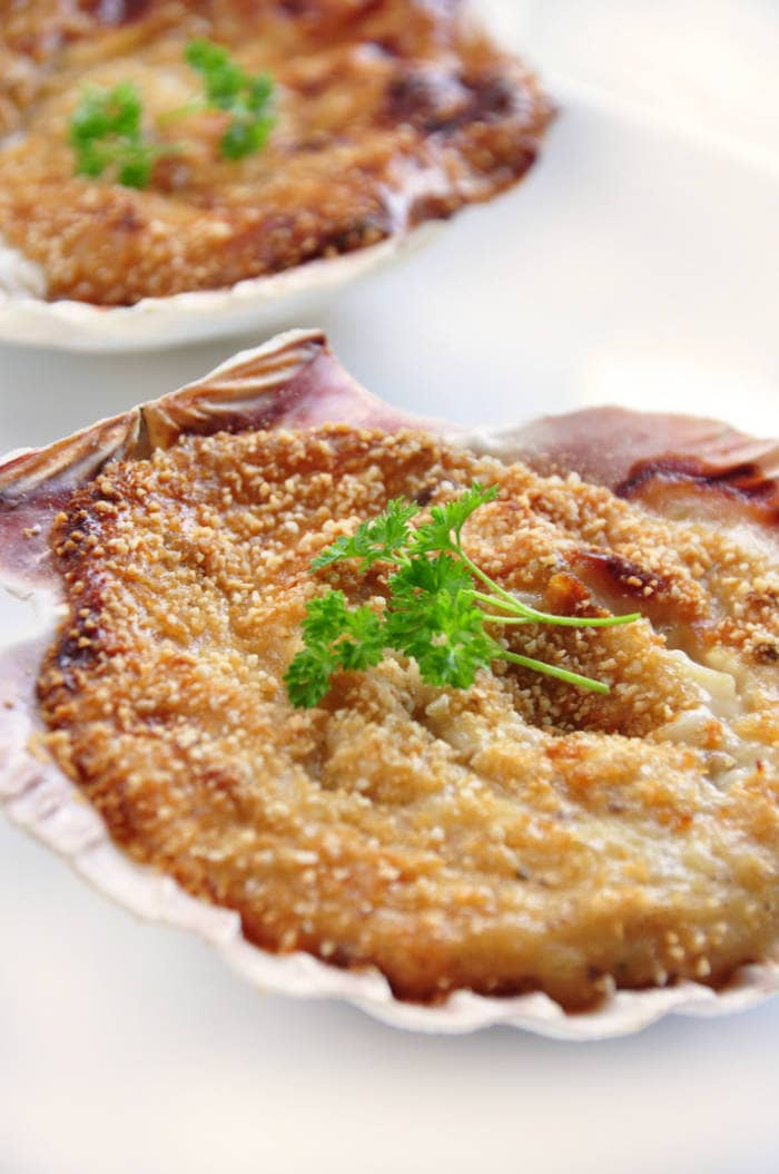 Photo de coquilles au crabe